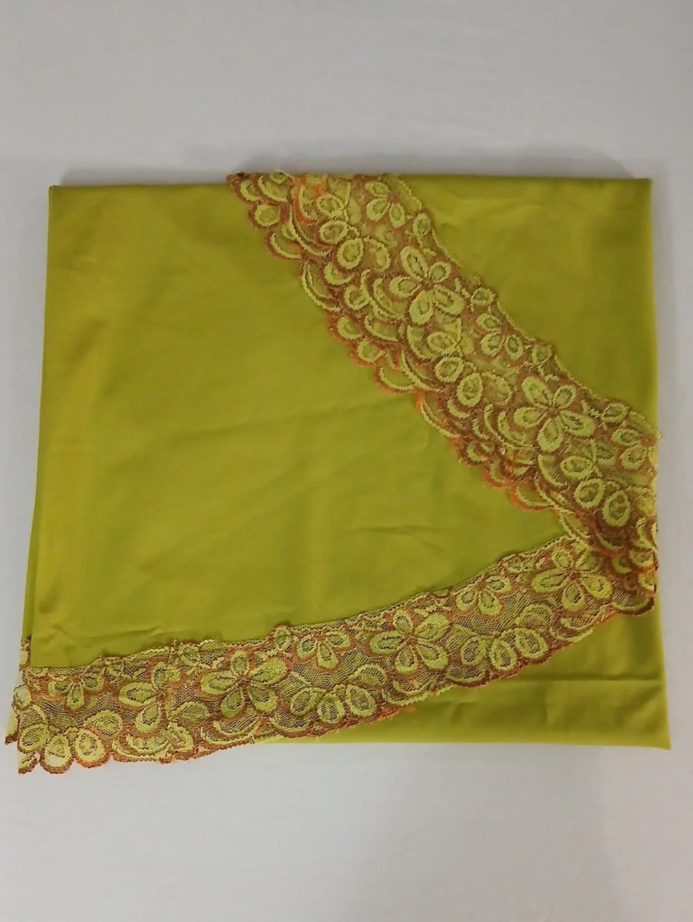 Vintage Avacado Green Tablecloth